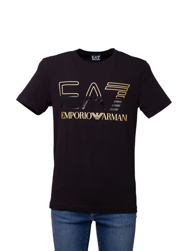 EA7 Emporio Armani Men's T-Shirt with Big Logo