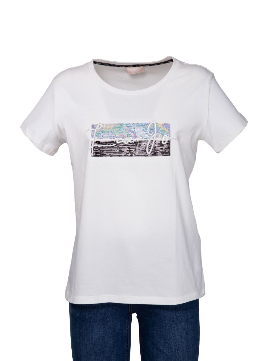 Camicia di Liu Jo in Bianco Donna Abbigliamento da T-shirt e top da Top a manica corta 