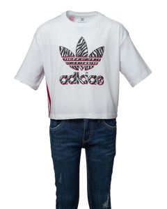 Adidas T-shirt da Ragazza Crop