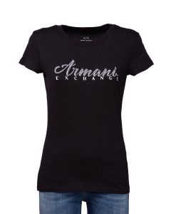 Armani Exchange AX T-Shirt da Donna a Girocollo