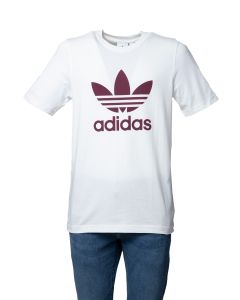Adidas T-Shirt da Uomo Bianca con Logo Trefoil