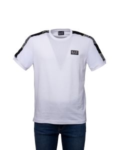 EA7 Emporio Armani T-Shirt da Uomo con Logo sulle Maniche