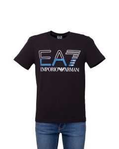 EA7 Emporio Armani T-Shirt da Uomo con Logo Grande