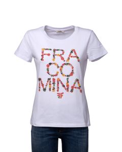 Fracomina T-shirt da Donna a Manica Corta con Stampa
