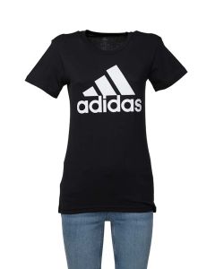 Adidas T-Shirt da Donna con Logo Maxi Nera