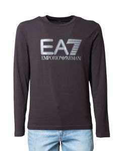 EA7 T-Shirt da Uomo a Manica Lunga con Logobig