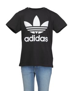 Adidas T-Shirt da Ragazzo Nera con Logo