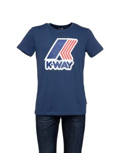 K-Way T-Shirt Uomo Slim Pete Macro Logo