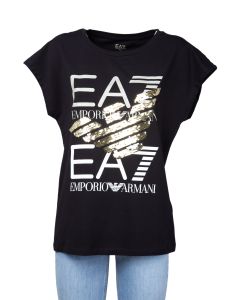 EA7 Armani T-Shirt da Donna con Paillettes