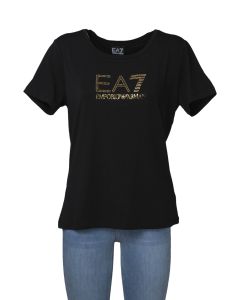 EA7 T-shirt da Donna a Manica Corta con Logo Big