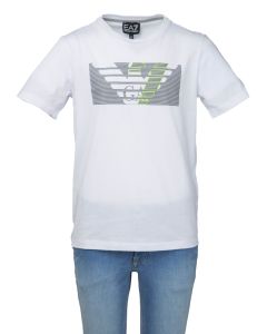 EA7 Armani T-Shirt da Ragazzo con Logo Aquila