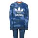 Adidas Felpa da Ragazzo con Stampa Allover Camouflage Blu