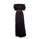 Fracomina Women’s Solid Long Dress with Belt