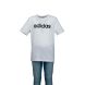 Adidas T-Shirt da Ragazzo Essentials Linear Bianca con Logo